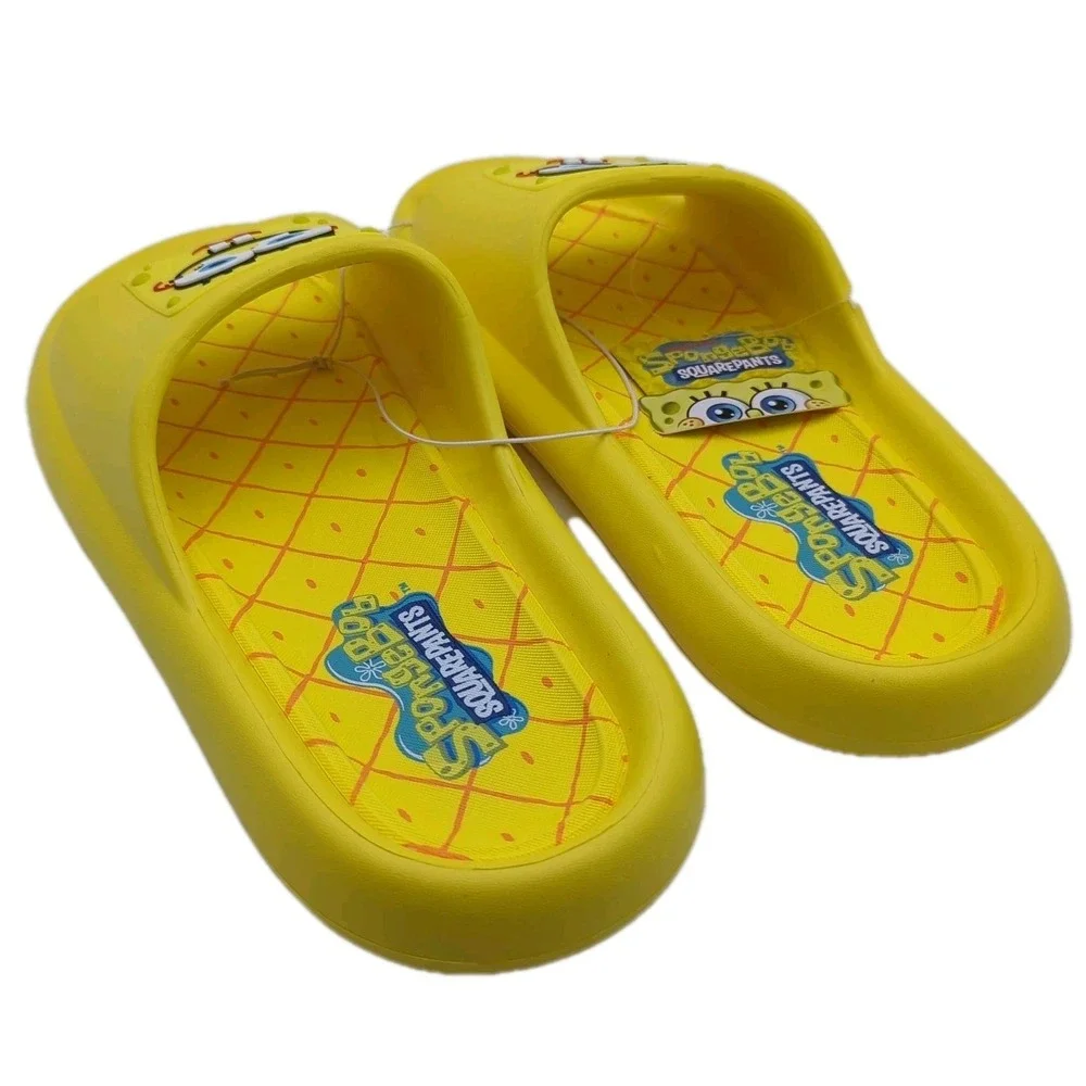 SpongeBob SquarePants Comfort Slide Sandals Mens Size 10 Ground Up